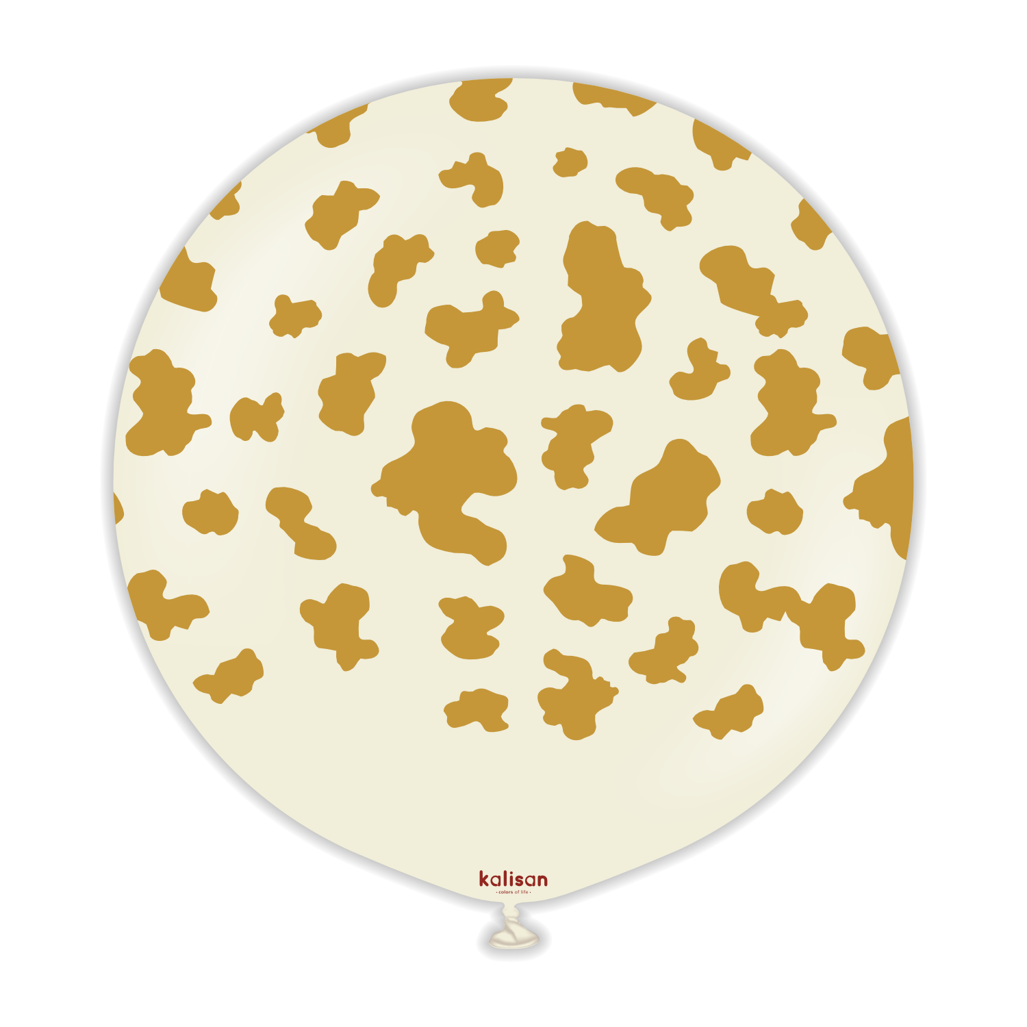 kalisan-safari-theme-cow-white-sand-luftballons-25-st-ck-beige image 2
