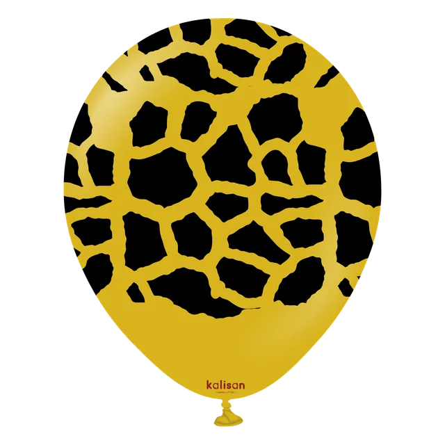 kalisan-safari-giraffe-mustard-luftballon-12-25-st-ck-senf image 1