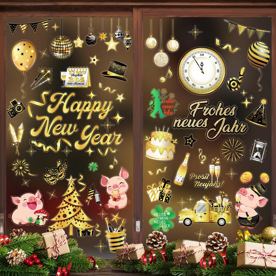 howaf-fensterbilder-silvester-2026-happy-new-year-9-blatt image 1