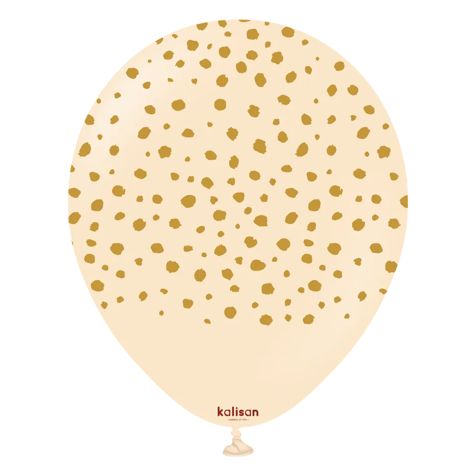kalisan-safari-theme-cheetah-blush-luftballon-25er-gold image 1