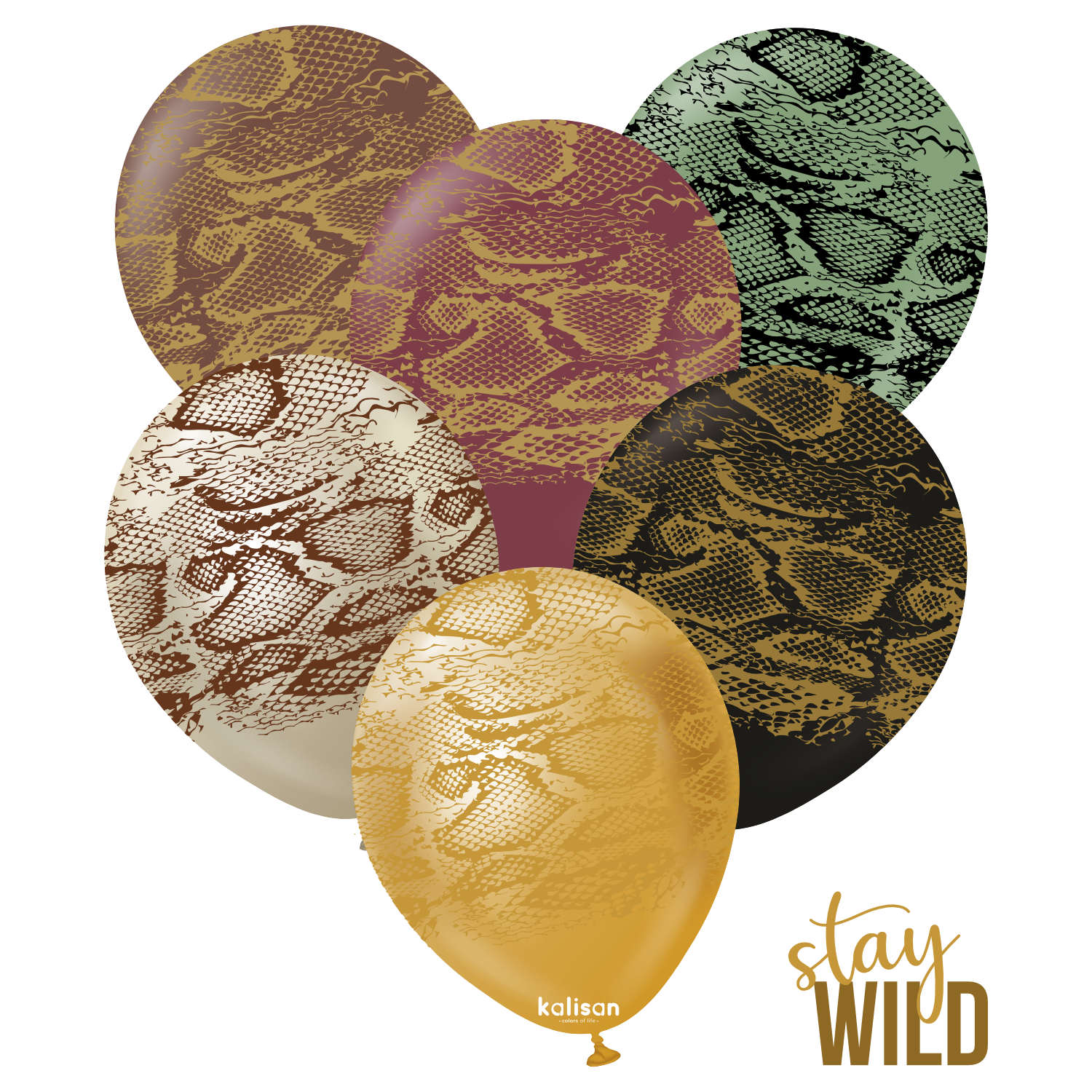 kalisan-safari-snake-luftballons-mix-12-25-stk-safari image 1