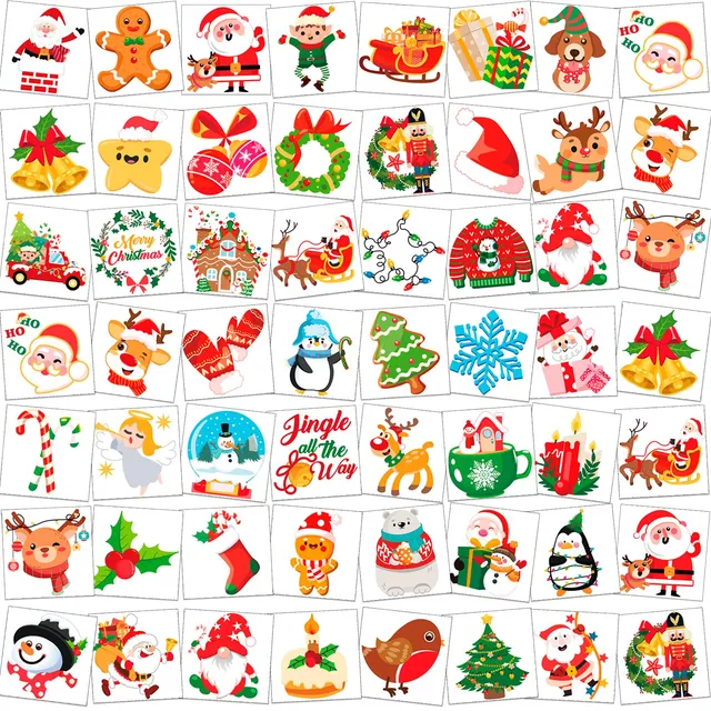 howaf-weihnachtstattoos-kinder-96-blatt-kindertattoos-weihnachtsmotive image 1