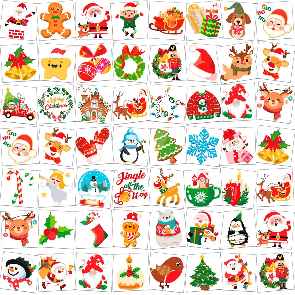 howaf-weihnachtstattoos-kinder-96-blatt-kindertattoos-weihnachtsmotive image 1
