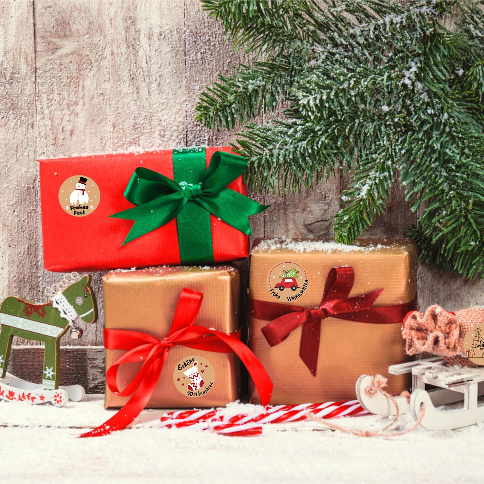 howaf-weihnachtsaufkleber-rund-192-st-ck-selbstklebend-4cm image 8