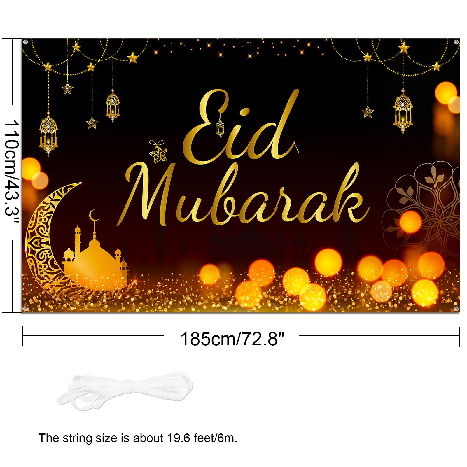 howaf-eid-mubarak-banner-schwarz-gold-185x110-ramadan-deko image 2