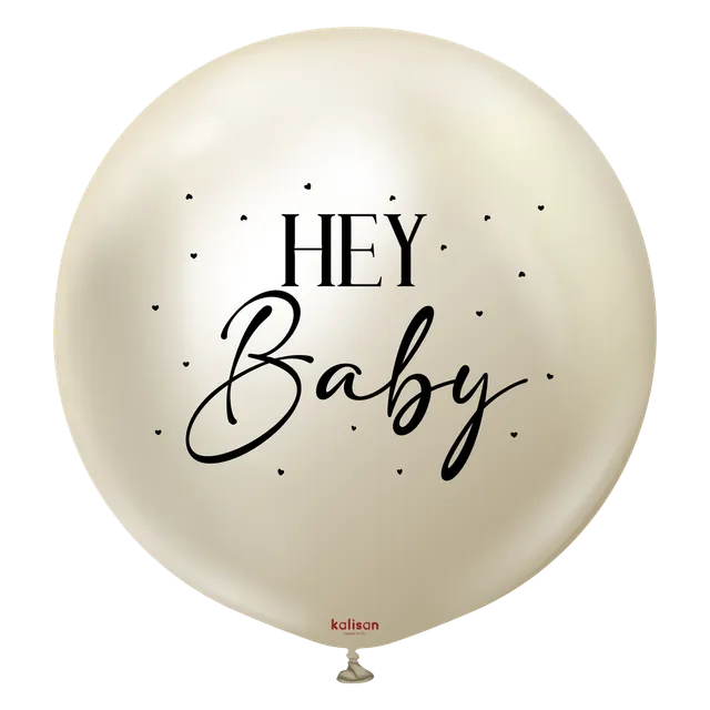 kalisan-gender-reveal-hey-baby-luftballon-36-zoll-wei-gold image 1