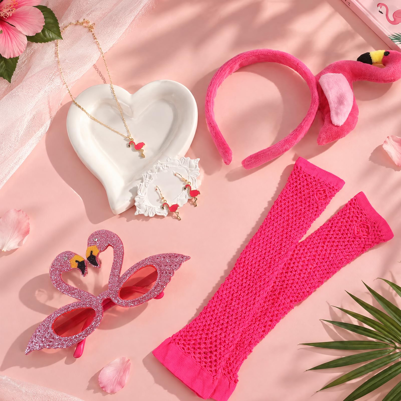 howaf-flamingo-kost-m-damen-set-5-teilig-rosa-hawaii image 4