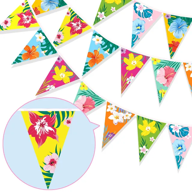 howaf-hawaii-banner-hibiskus-wimpelkette-3m-16-flaggen image 1