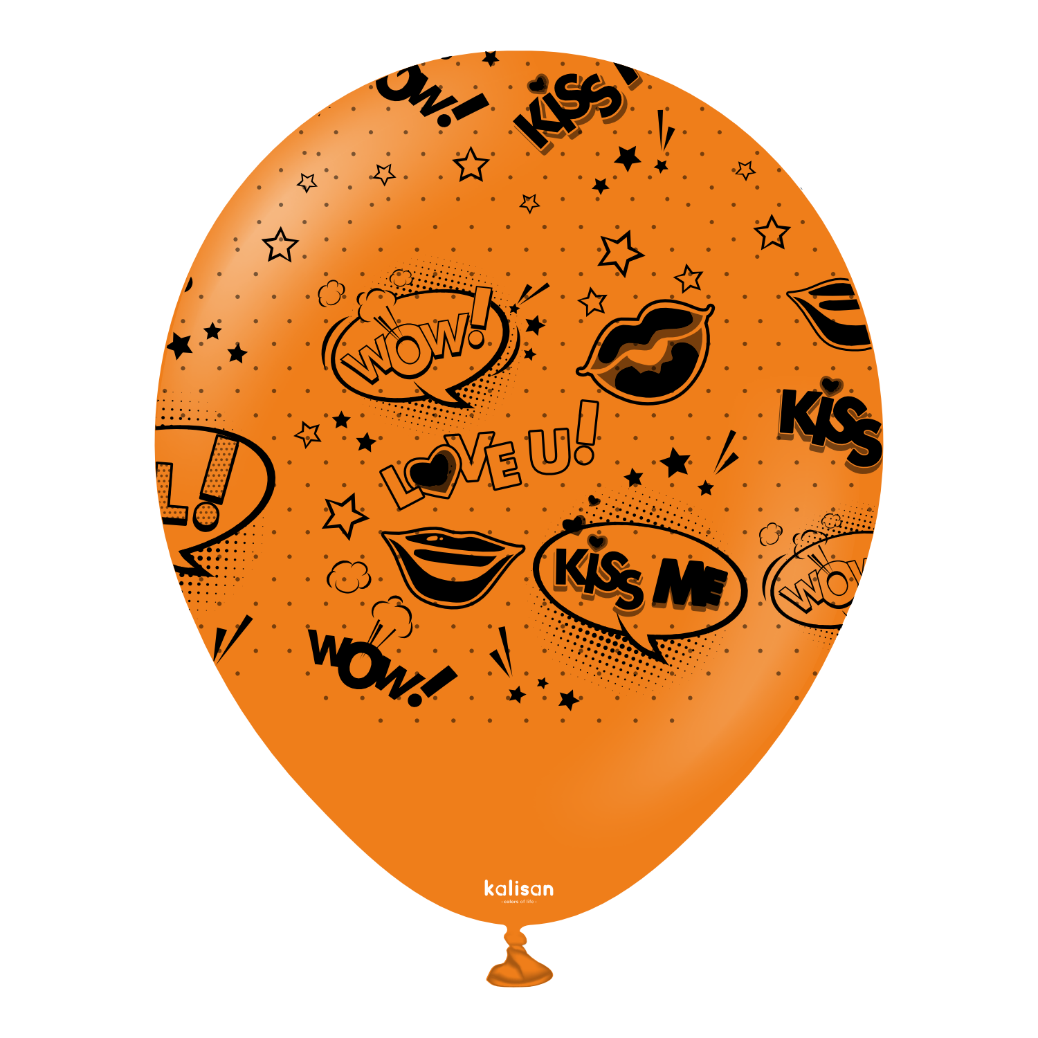 kalisan-birthday-pop-art-kiss-me-luftballons-bunt-25-st-ck image 4