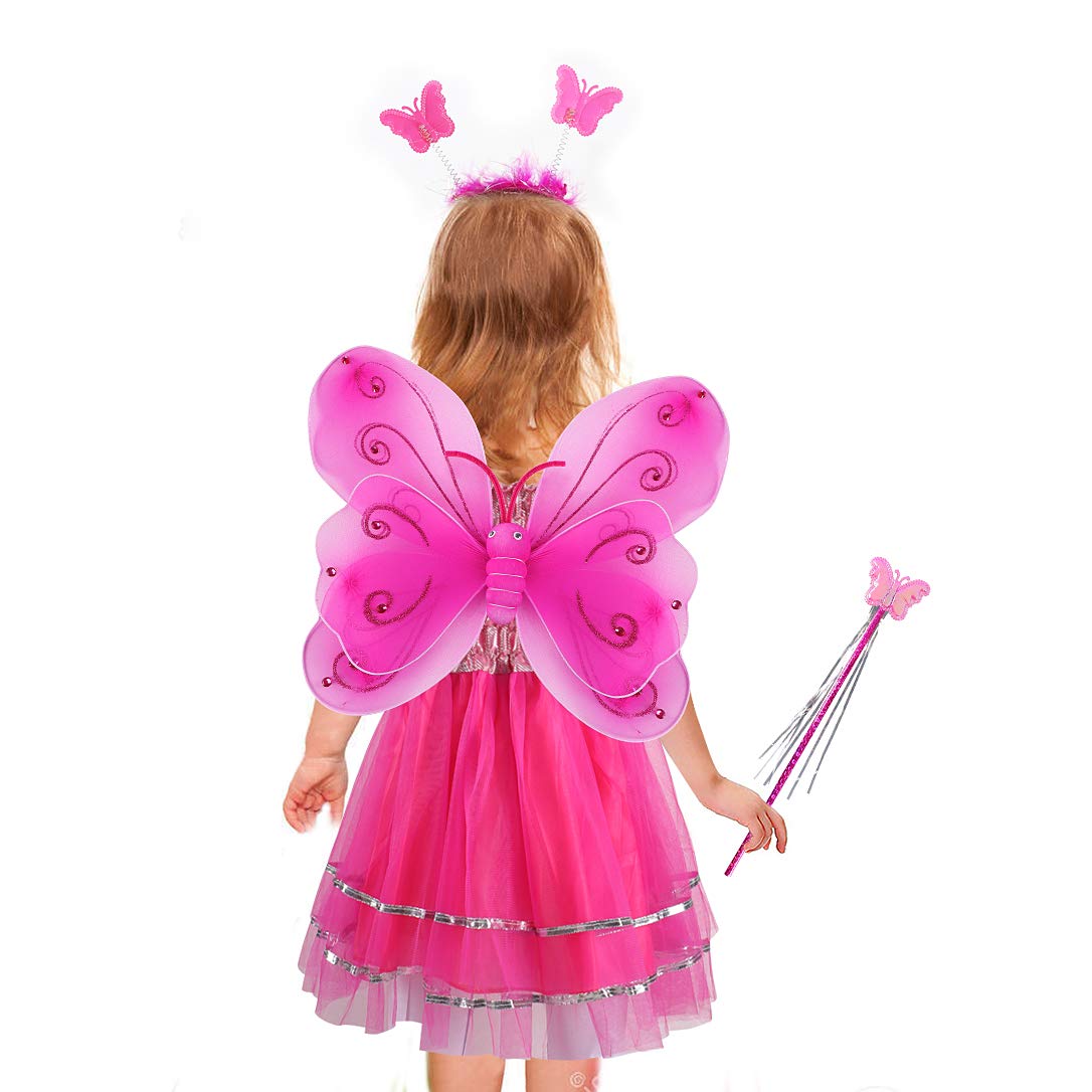 tacobear-costume-feenkost-m-kinder-5tlg-schmetterling-rosa-2 image 7