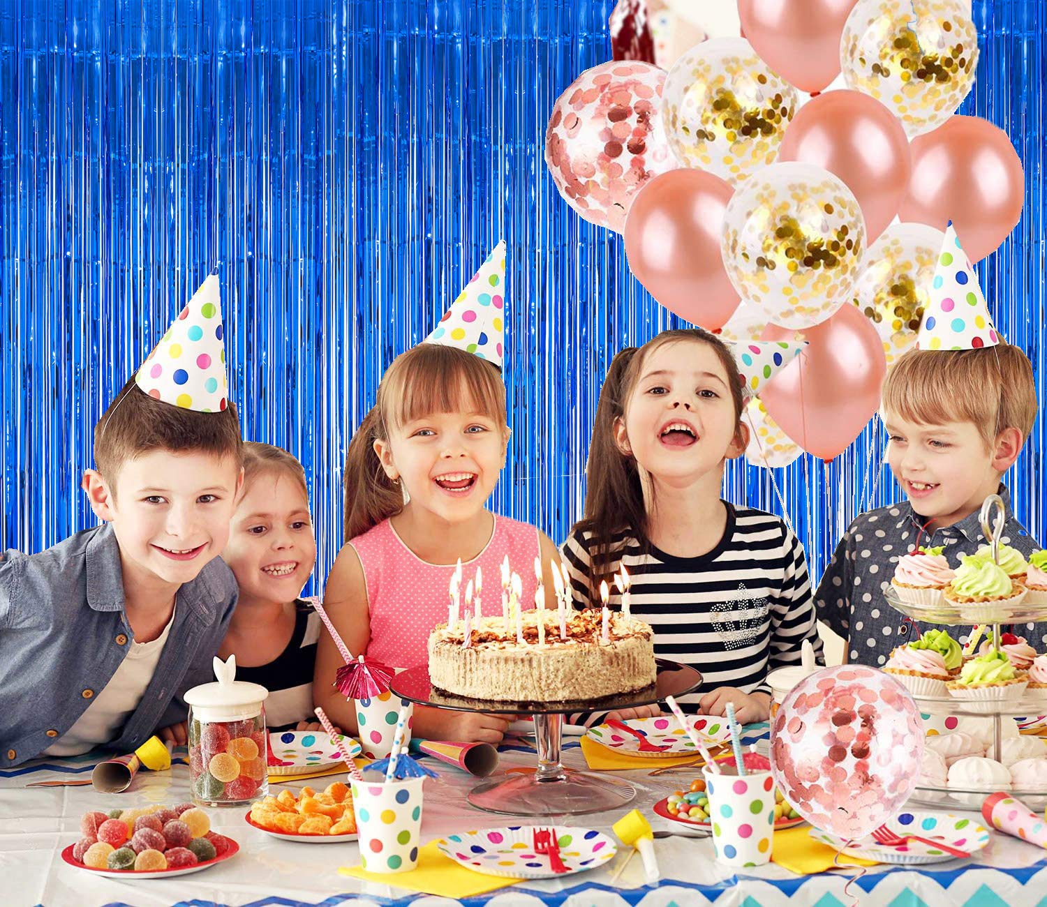 braveshine-lametta-folienvorhang-blau-2-st-ck-1x2-5m-party-fotohintergrund image 5