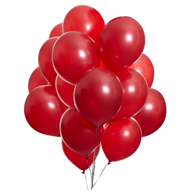green-paw-metallic-balloons-luftballons-rot-50-st-ck-latex image 5