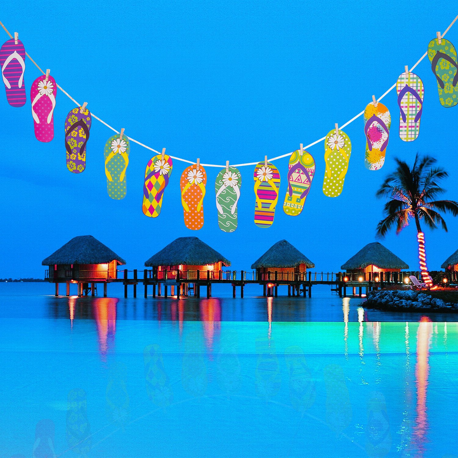 howaf-hawaii-flip-flops-girlande-banner-15-teilig-10-m image 5