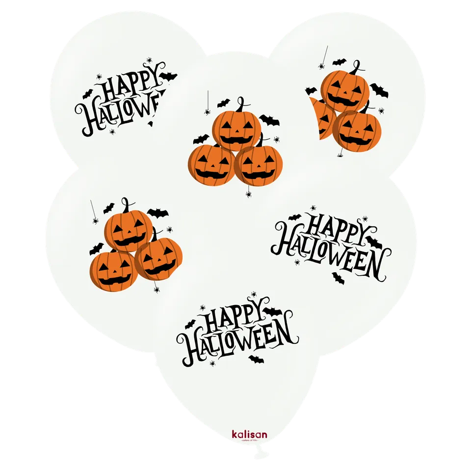 kalisan-halloween-happy-halloween-pumpkin-luftballons-12-25-stk-wei image 1