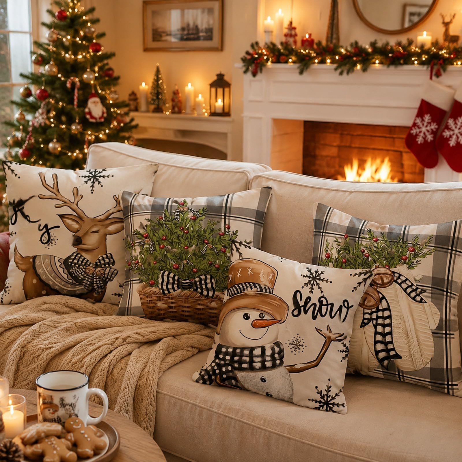 qifu-pappteller-kissenbezug-weihnachten-45x45-wei-grau-leinen image 7