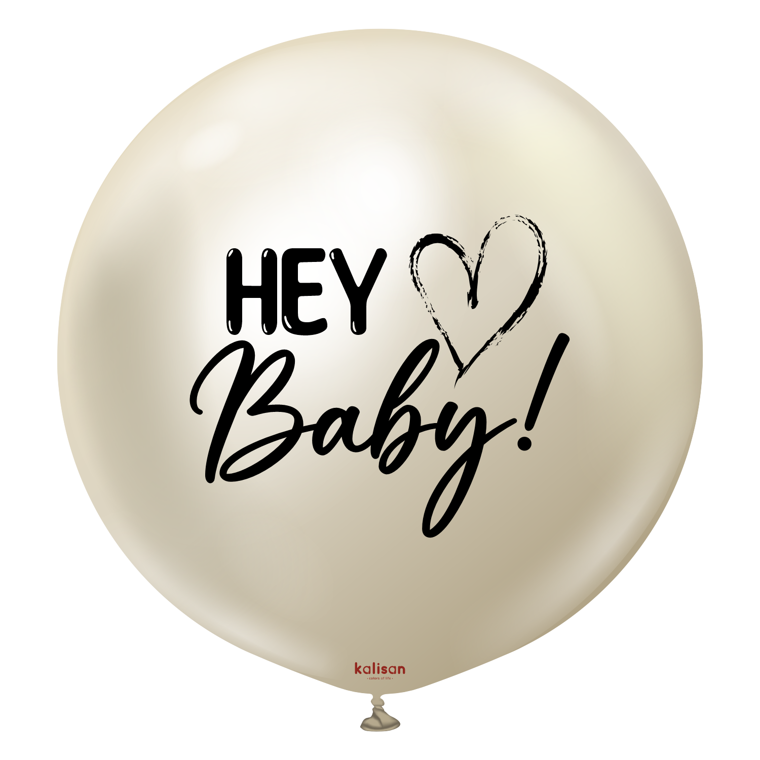 kalisan-hey-baby-herz-riesenballon-90-cm-mirror-white-gold image 1