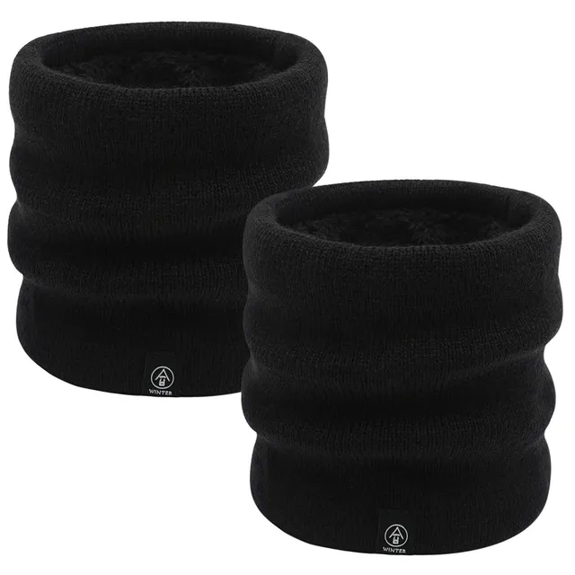 tacobear-accessories-loop-schal-fleece-2er-set-schwarz-winter image 1