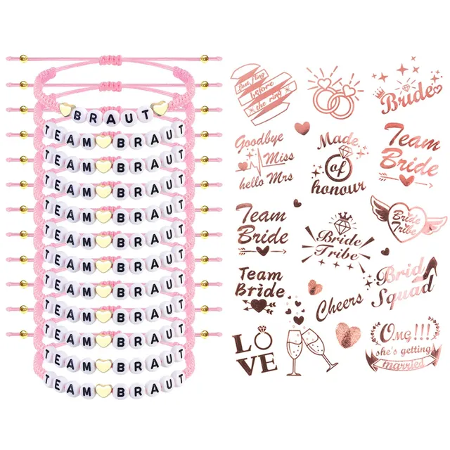 howaf-jga-armb-nder-12er-tattoos-ros-gold-set image 1