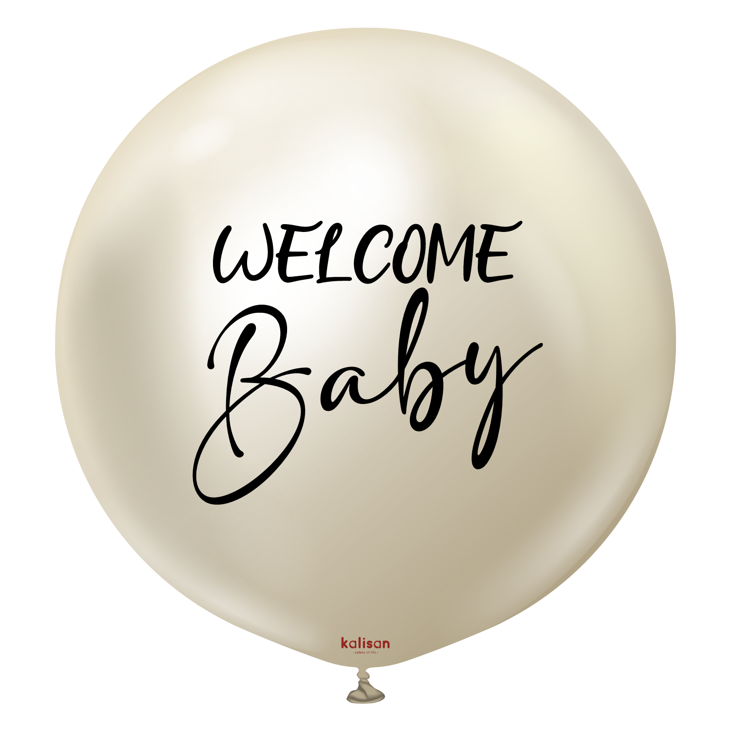 kalisan-gender-reveal-welcome-baby-luftballon-36-zoll-wei-gold image 1
