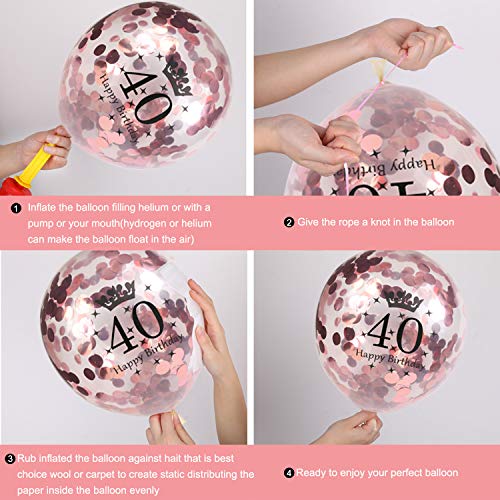 howaf-balloons-geburtstagsdeko-40-frau-ros-gold-set image 8