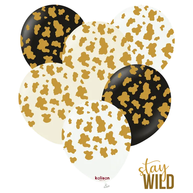 kalisan-safari-theme-safari-cow-gold-ballons-12-zoll-25-st-ck image 1