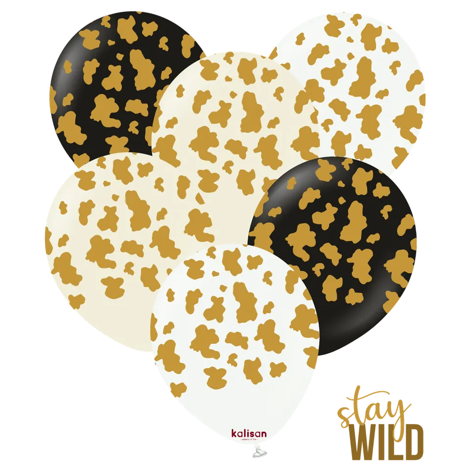 kalisan-safari-theme-safari-cow-gold-ballons-12-zoll-25-st-ck image 1