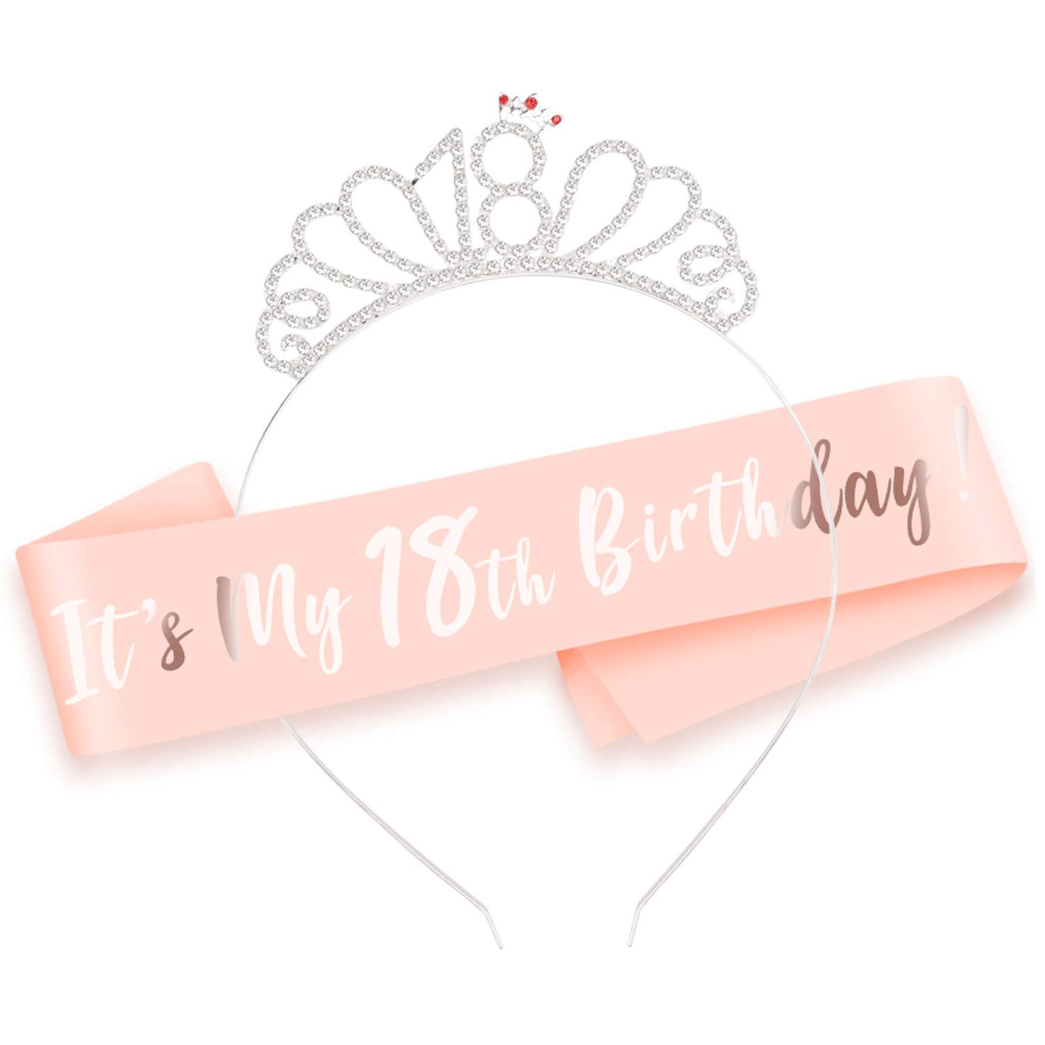 howaf-it-s-my-18th-birthday-sch-rpe-und-tiara-rosegold-satin-set image 1
