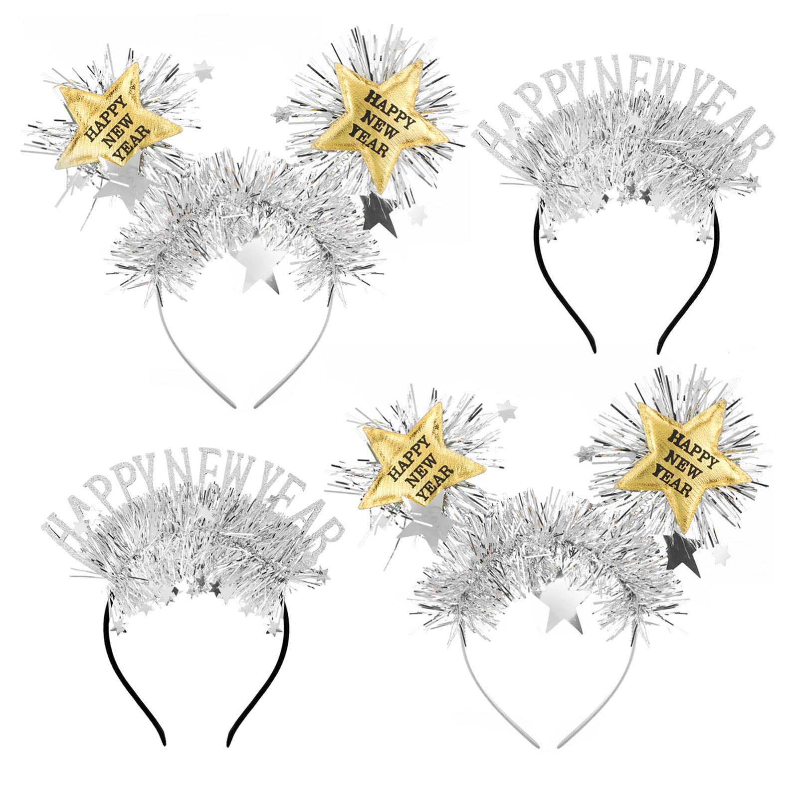 howaf-silvester-haarreif-brille-set-schwarz-gold-4tlg-2027 image 8