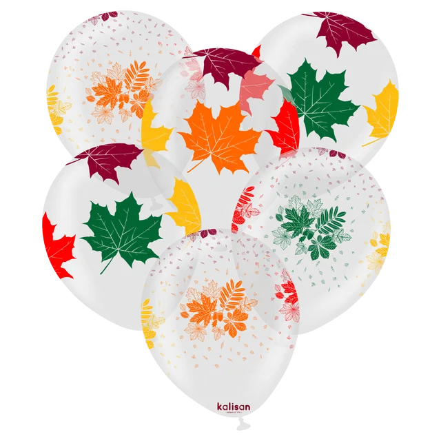kalisan-fruits-plants-leaves-luftballons-transparent-25-st-ck image 1