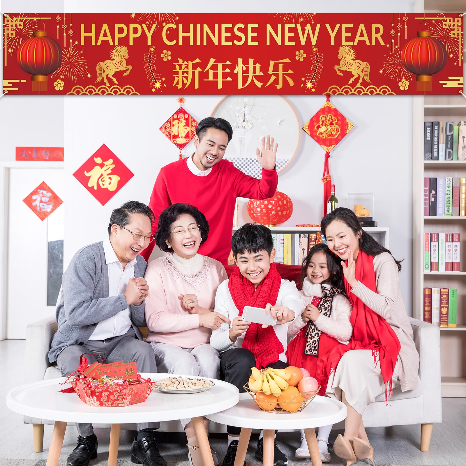 howaf-chinesisch-neujahr-banner-rot-gold-stoff-willkommen image 6