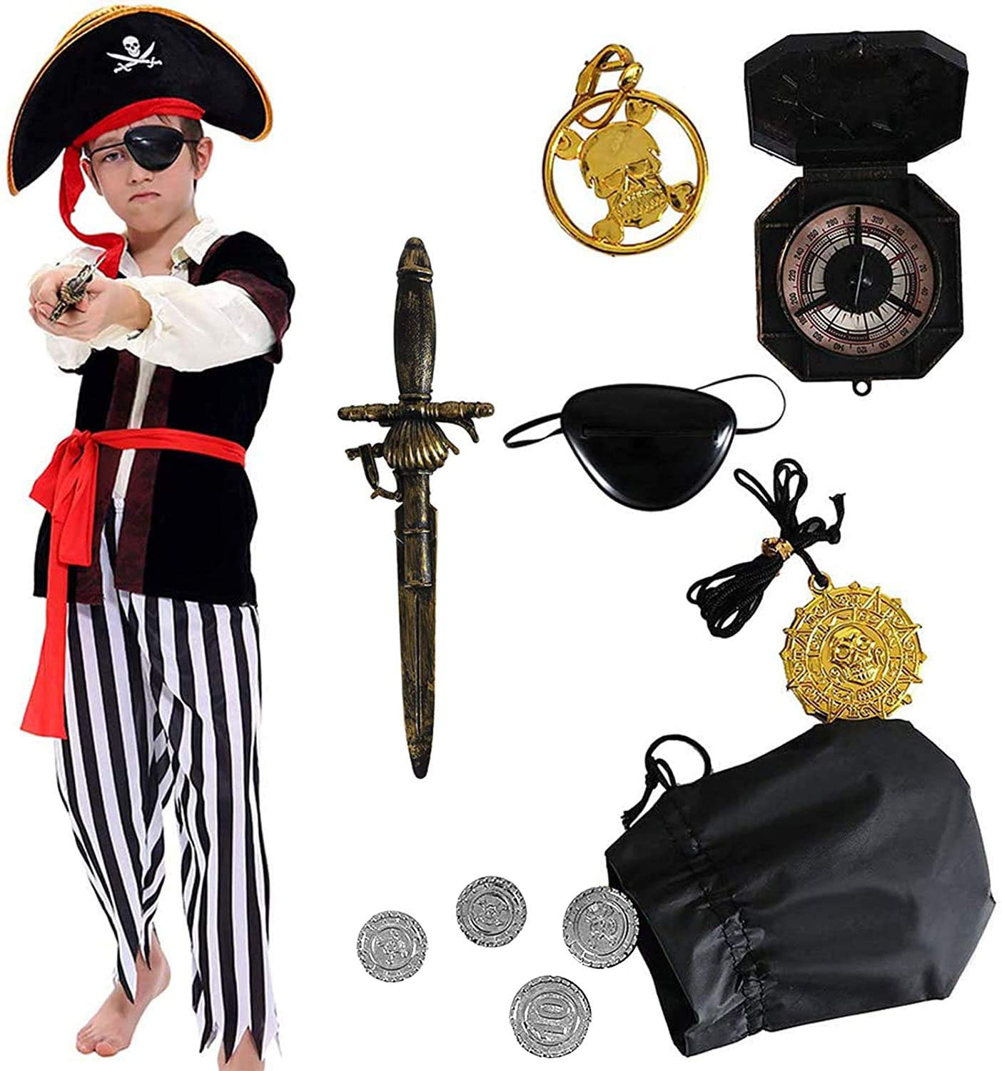 tacobear-costume-piratenkost-m-kinder-jungen-mit-zubeh-r image 1