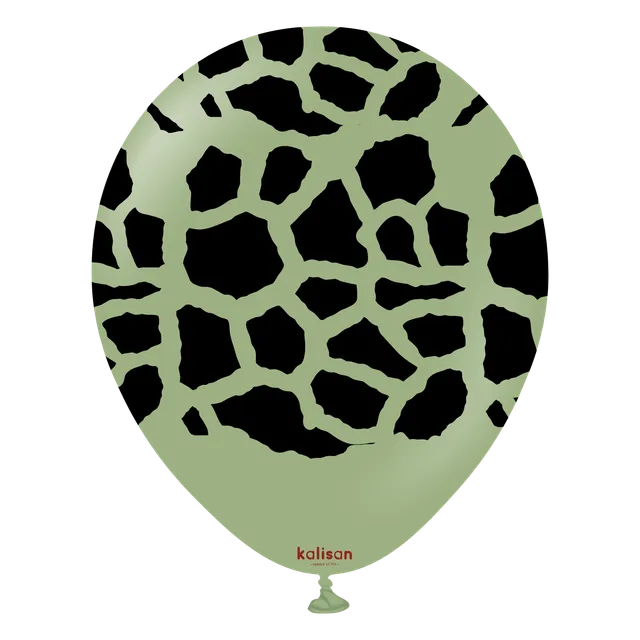 kalisan-safari-giraffe-luftballons-eucalyptus-schwarz-12-zoll-25-st-ck image 1