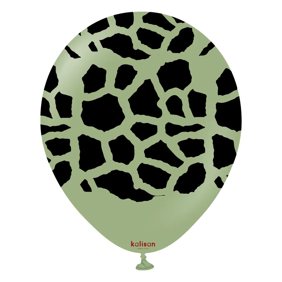 kalisan-safari-giraffe-luftballons-eucalyptus-schwarz-12-zoll-25-st-ck image 1