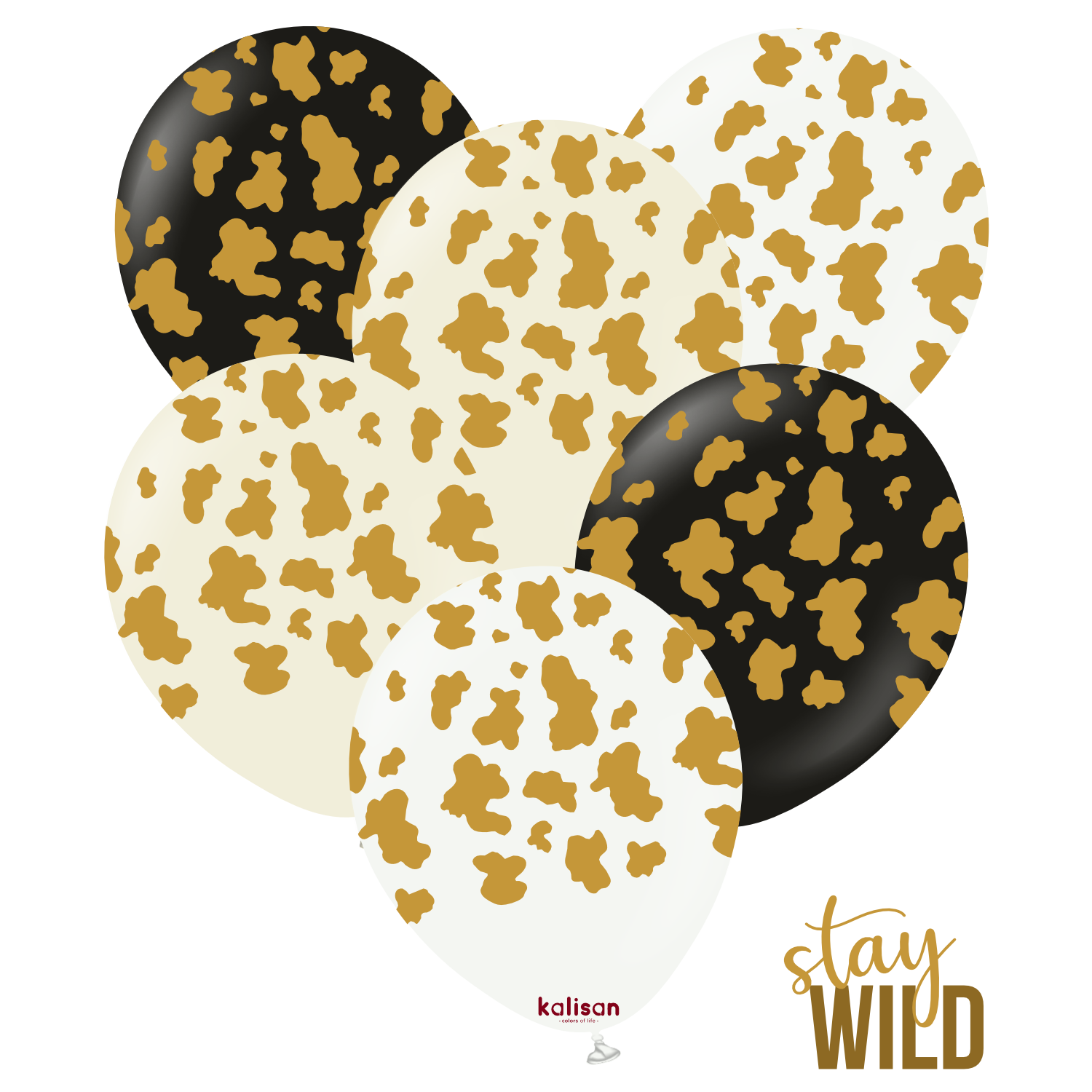 kalisan-safari-theme-safari-cow-gold-ballons-12-zoll-25-st-ck image 1