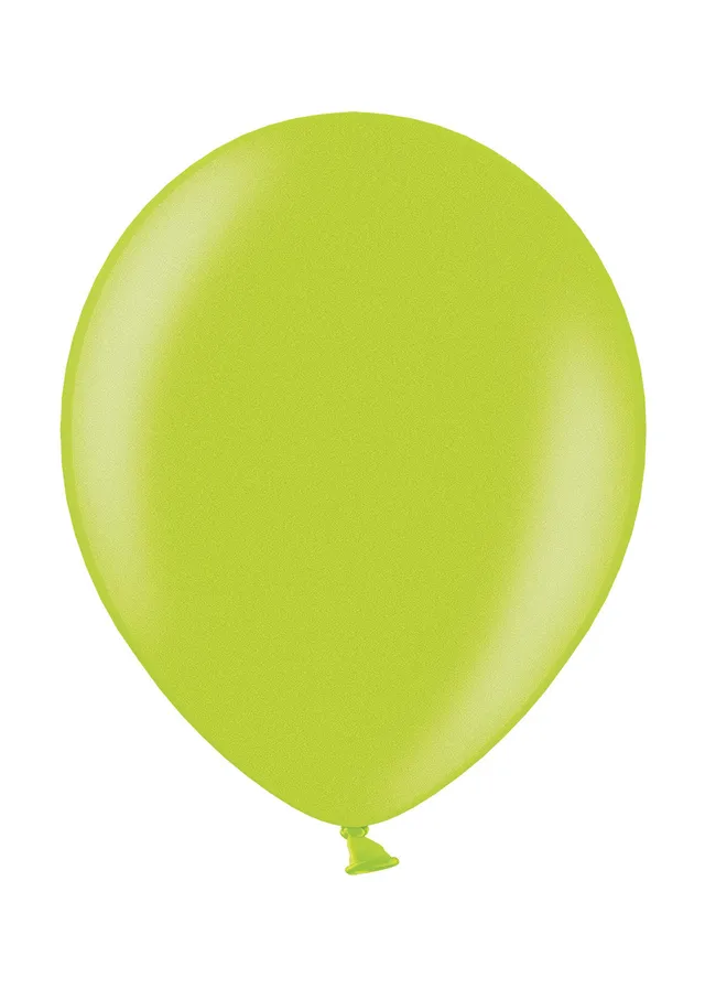 green-paw-metallic-balloons-luftballons-apfelgr-n-25-st-helium image 1