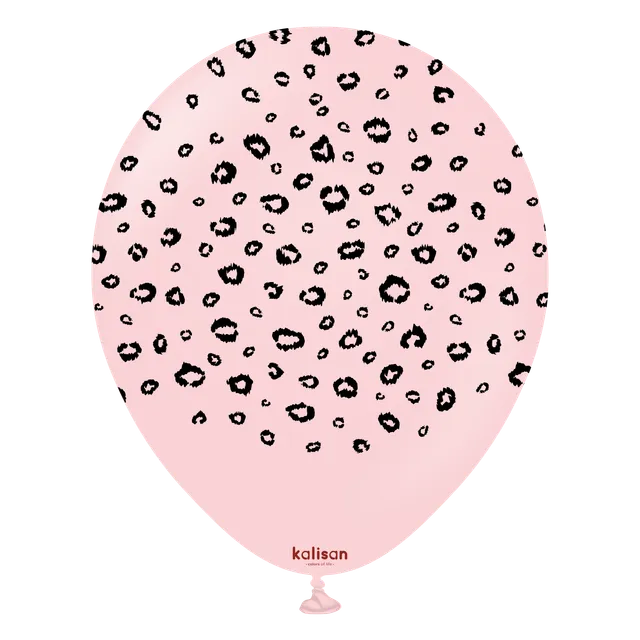 kalisan-safari-theme-leopard-macaron-pink-luftballons-12-25-st-ck image 1