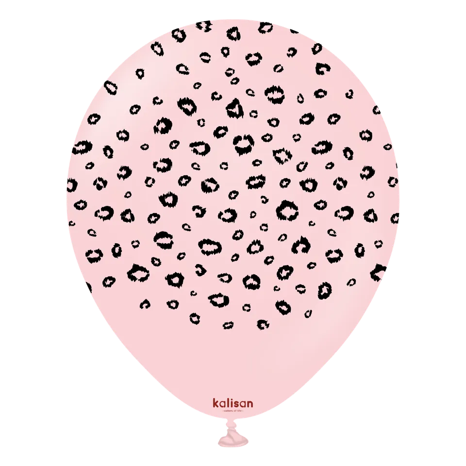 kalisan-safari-theme-leopard-macaron-pink-luftballons-12-25-st-ck image 1