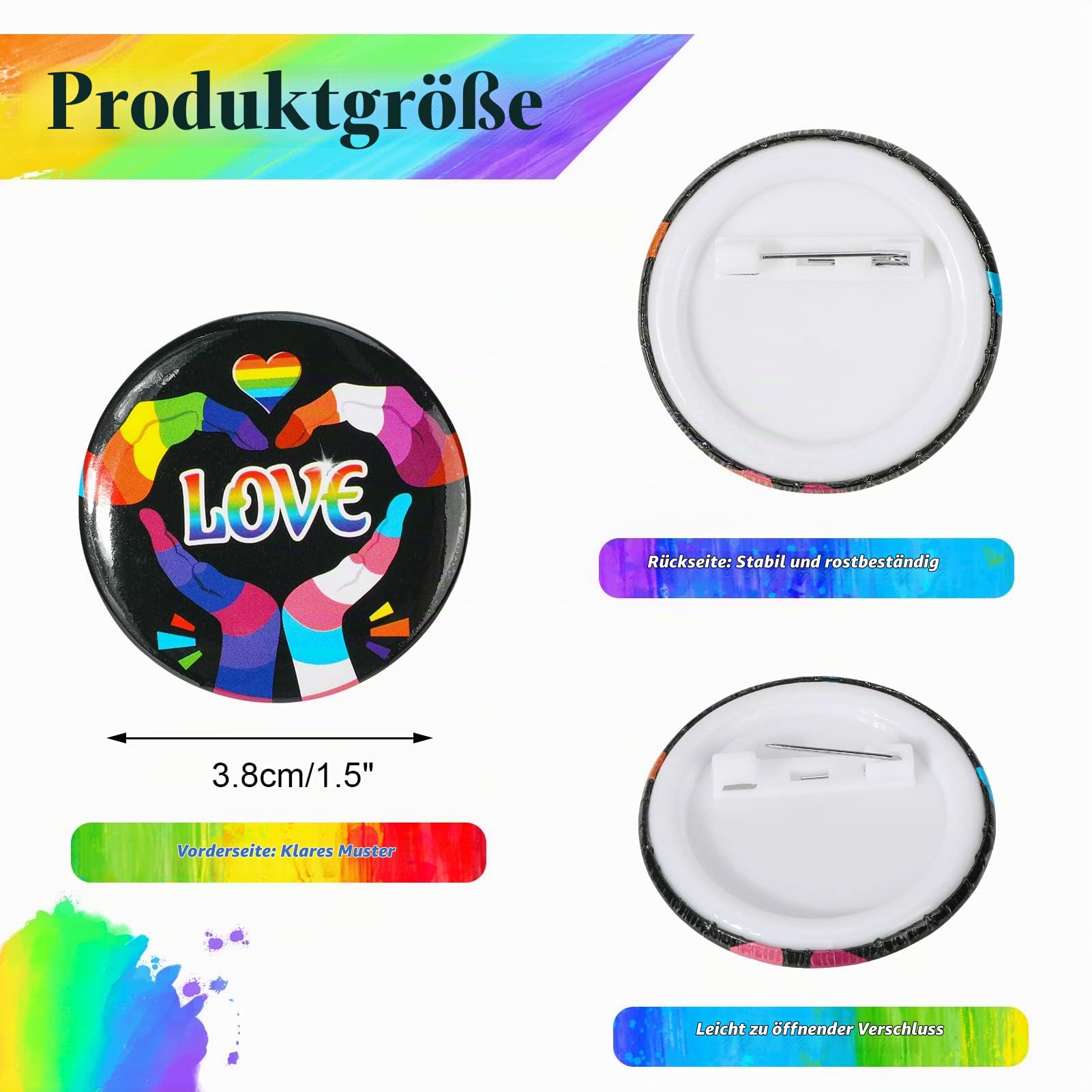 howaf-pride-pins-regenbogen-flagge-buttons-16-st-ck-lgbt image 2