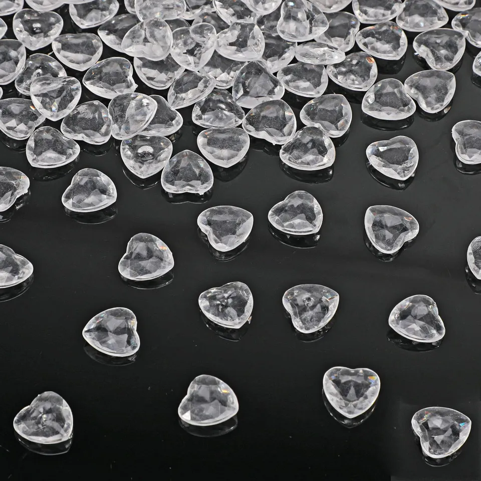 howaf-table-decorations-herz-streudeko-200-st-ck-acryl-diamant image 1