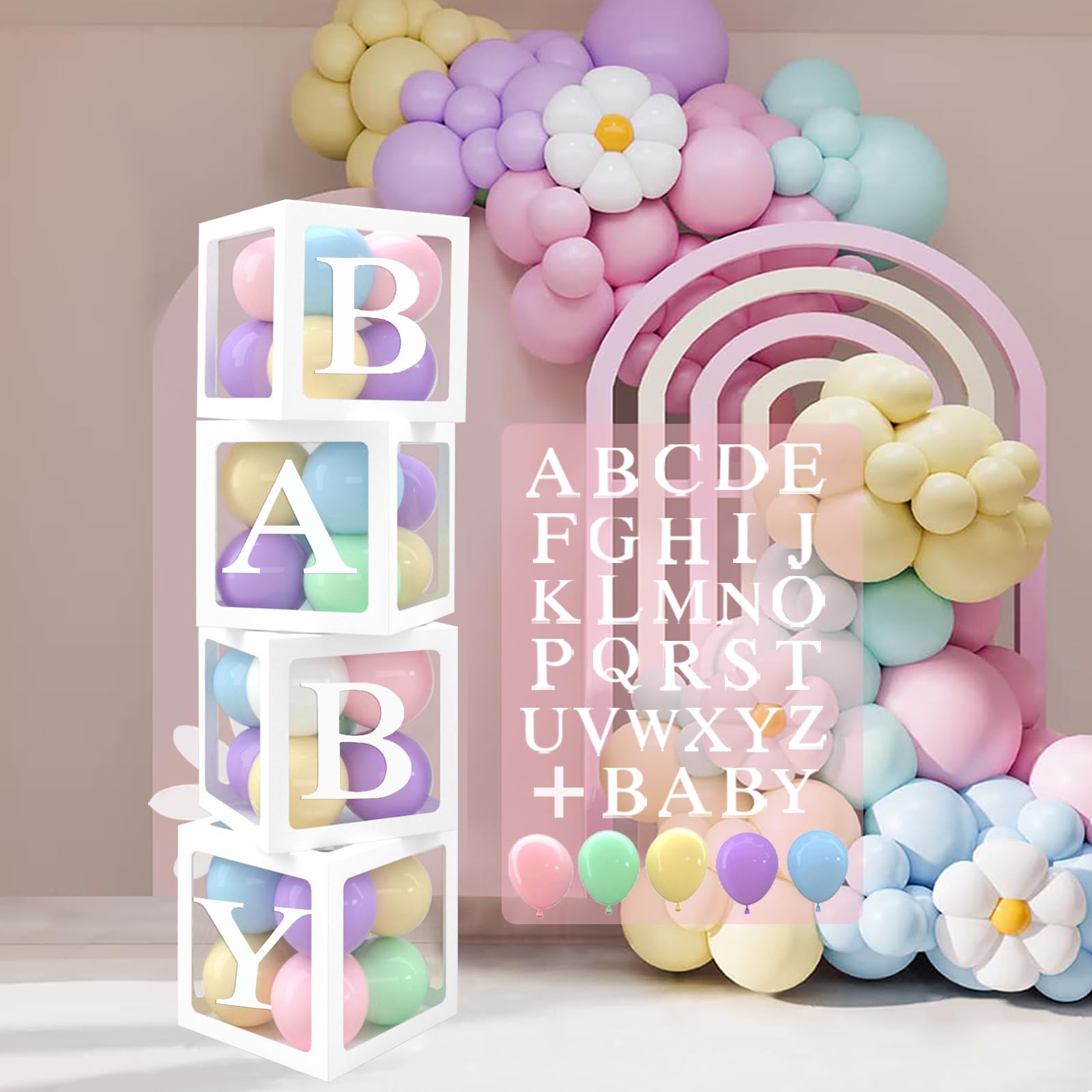 qifu-ballon-boxen-baby-4-st-ck-gr-n-mit-ballons-30-buchstaben image 7
