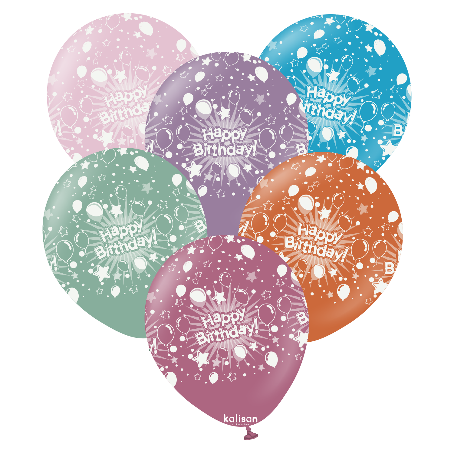 kalisan-birthday-theme-happy-birthday-retro-luftballons-25-st-ck image 1