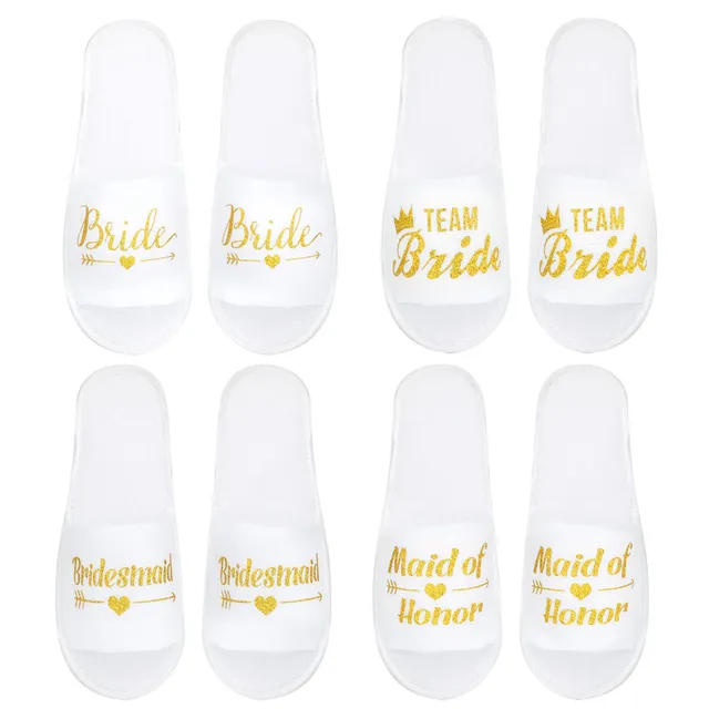 howaf-jga-spa-slipper-team-braut-hausschuhe-7-paare image 1
