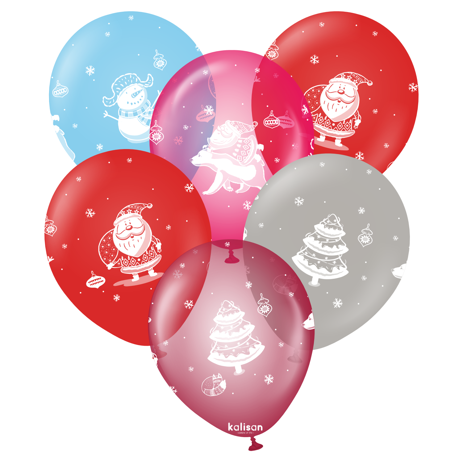 kalisan-new-year-santa-claus-luftballon-30-cm-25-st-ck image 1