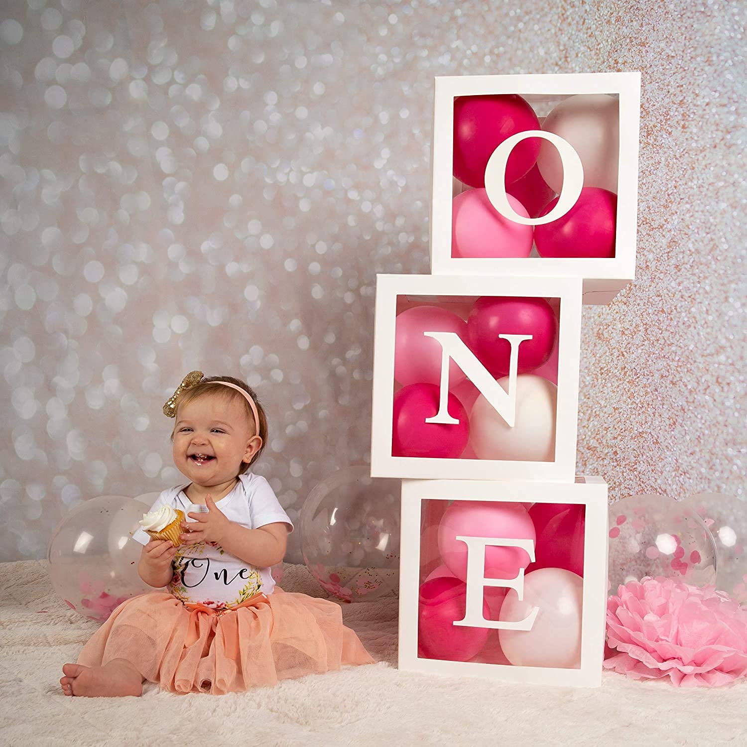 qifu-ballon-boxen-one-3-st-ck-transparent-1-geburtstag-wei image 4