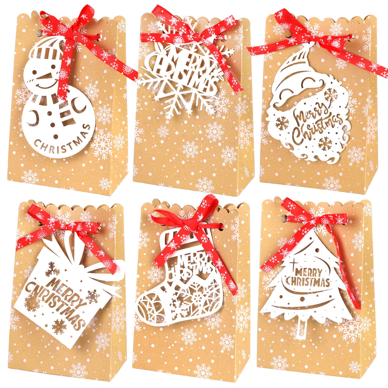 howaf-geschenkt-ten-weihnachten-kraftpapier-24-st-ck image 1