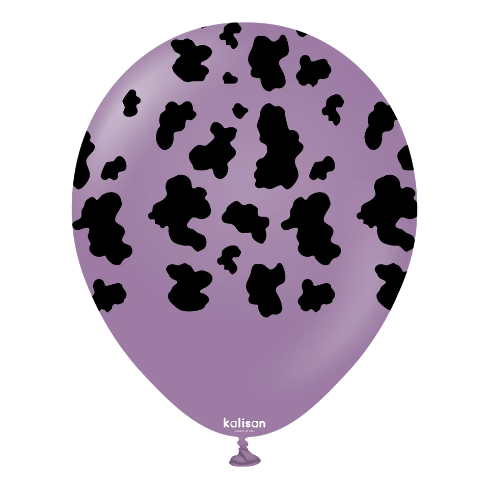 kalisan-safari-cow-luftballons-12-zoll-25-st-ck-lavender image 1