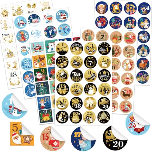 howaf-adventskalender-aufkleber-zahlen-1-24-288-st-ck-sticker image 8