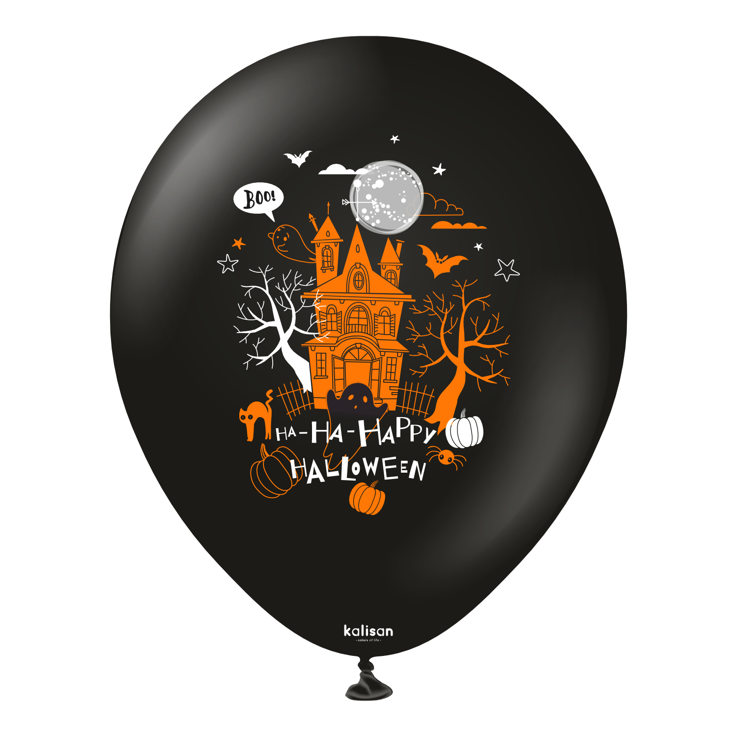 kalisan-halloween-ha-ha-happy-halloween-luftballons-25-st-ck-orange image 3