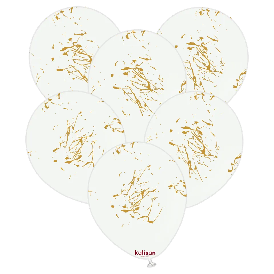 kalisan-party-theme-splatter-gold-luftballon-12-25-st-ck-wei image 1