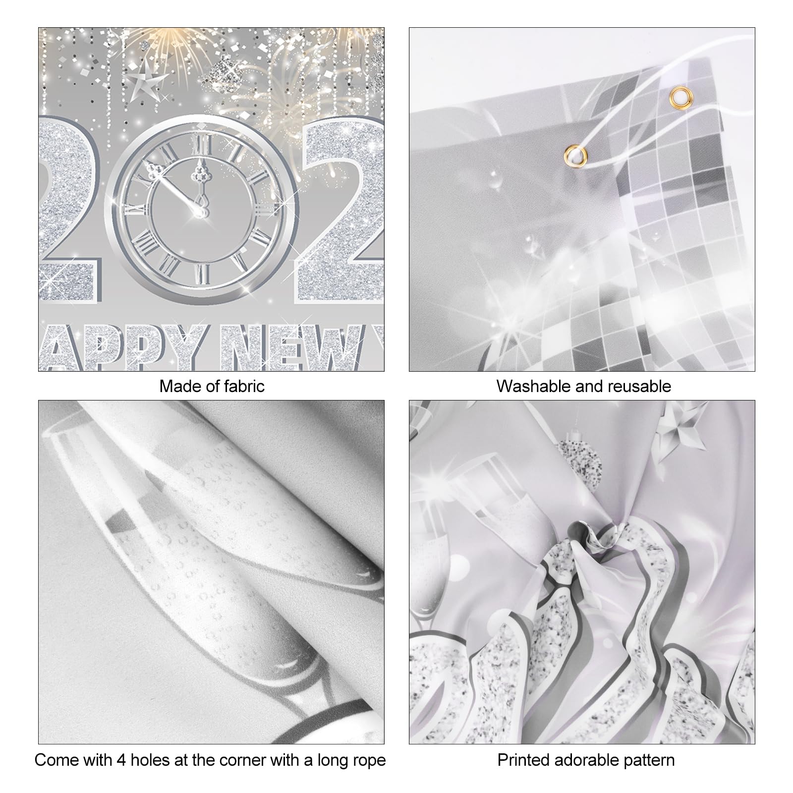 howaf-silvester-deko-banner-2025-silber-185x110cm-happy-new-year image 3